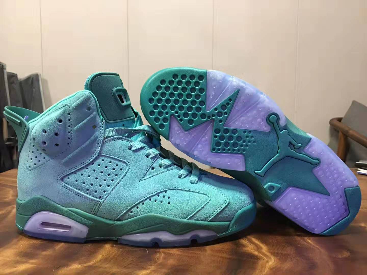 2020 Air Jordan 6 Retro Baby Green Shoes - Click Image to Close